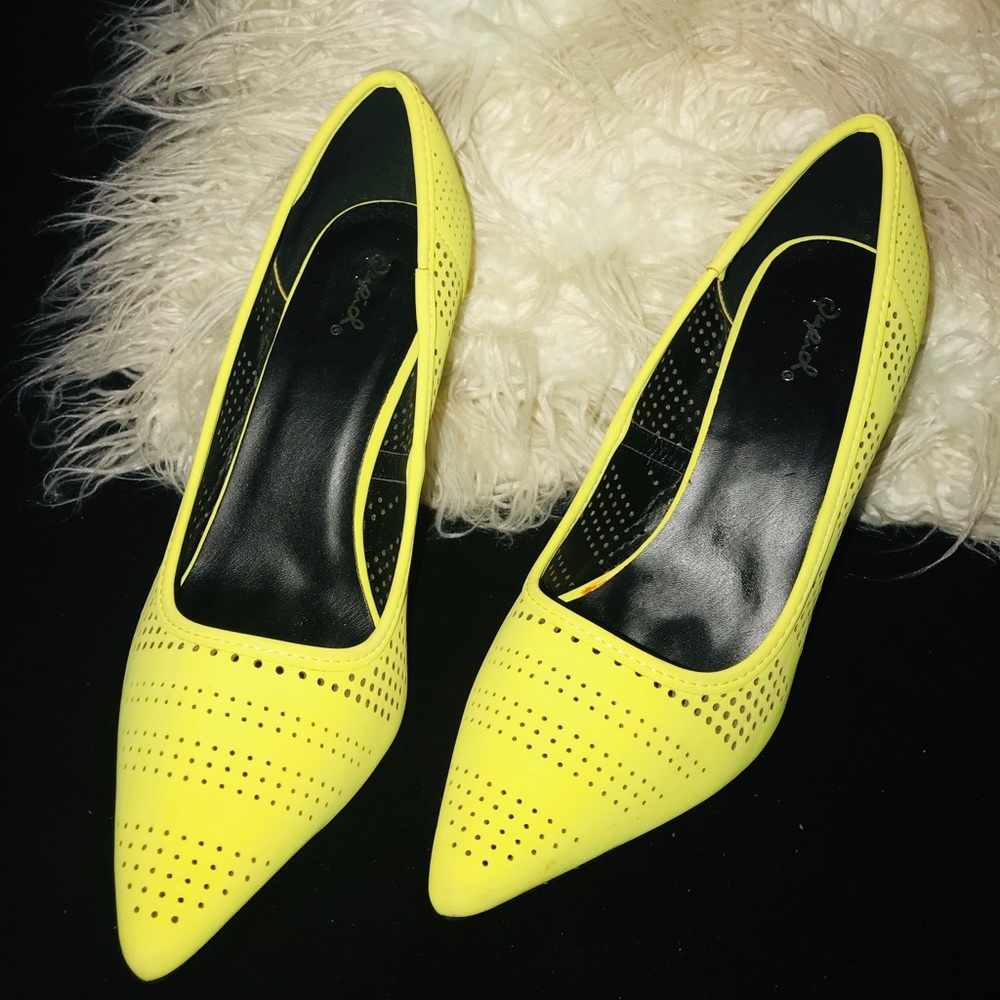 Yellow shoes